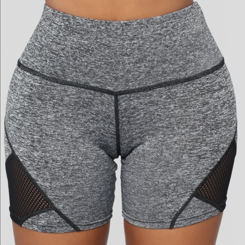 FASHION NOVA charcoal active shorts